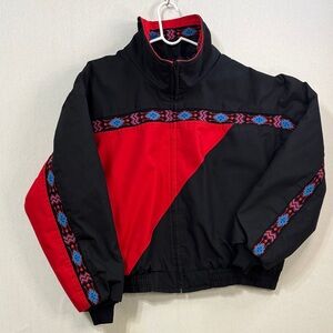 David James Stylish Black and Red Performance Jacket